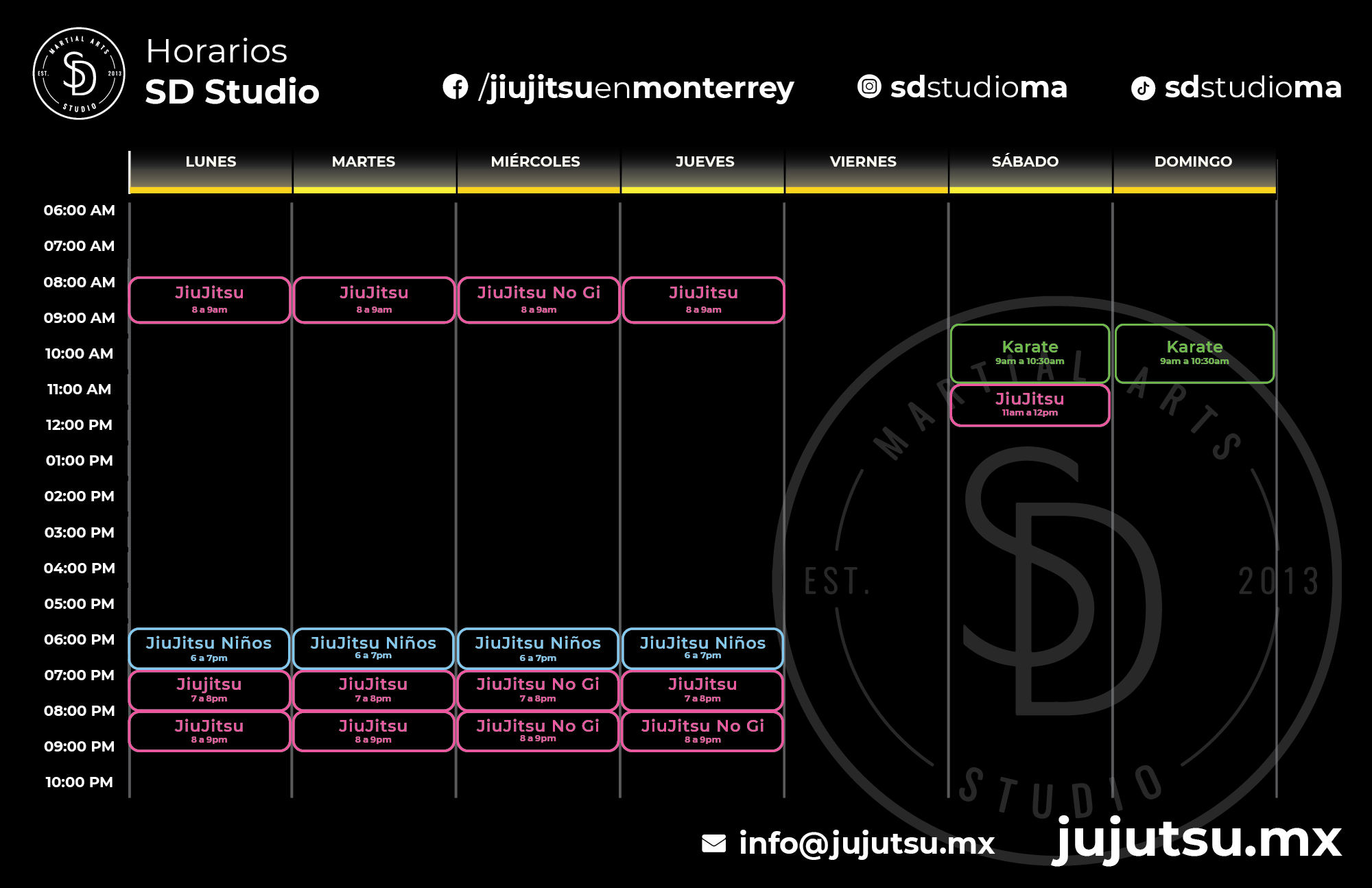 sd studio horarios tabloide